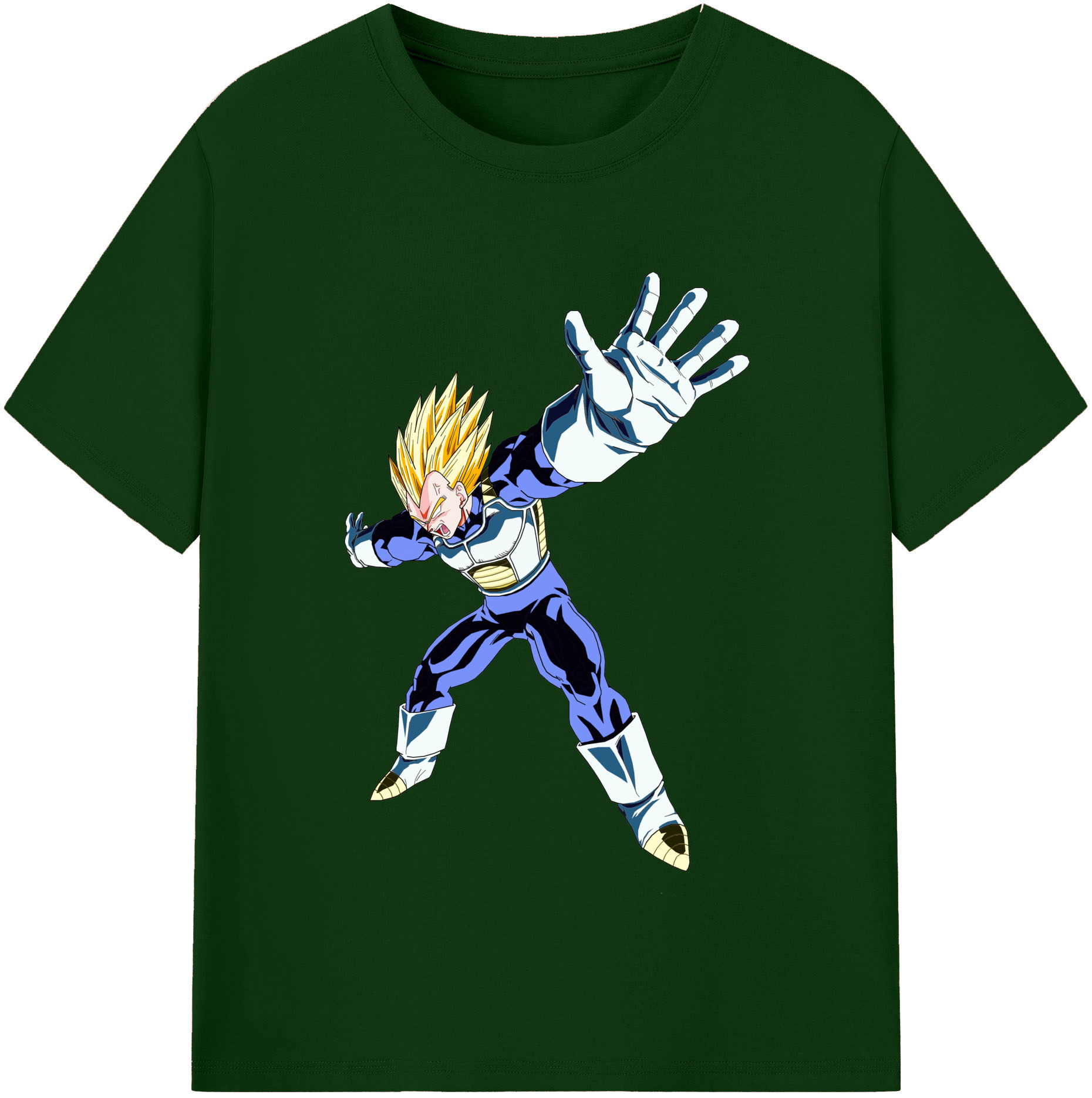 （画像用） ドラゴンボール ベジータ四世（Bejīta Yonsei）DRAGON BALL Vegeta IV 綿100％半袖Tシャツ（フロントプリント）